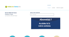 Desktop Screenshot of m.meteo-de-france.info