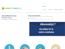 Tablet Screenshot of m.meteo-de-france.info