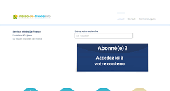 Desktop Screenshot of meteo-de-france.info